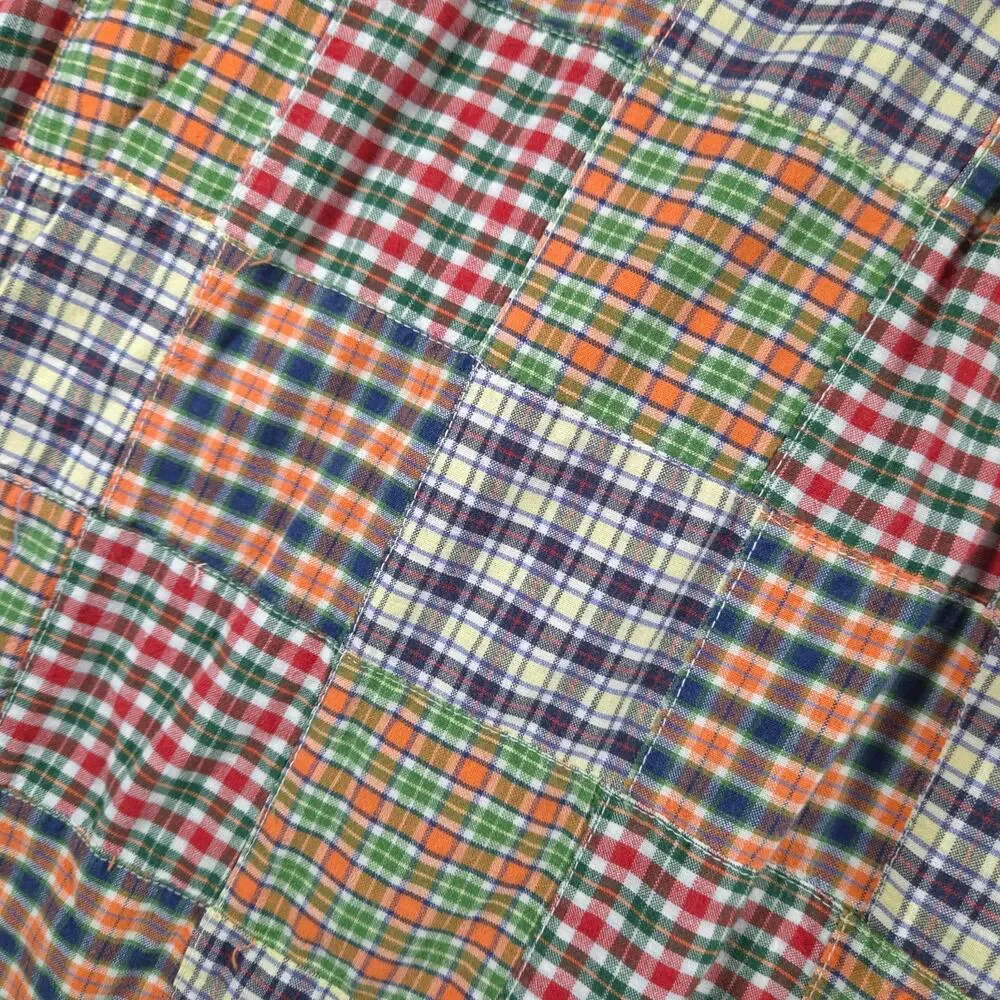 Vintage J. Crew Oarsman Shirt Masc Size XL Madras Plaid 100% Cotton